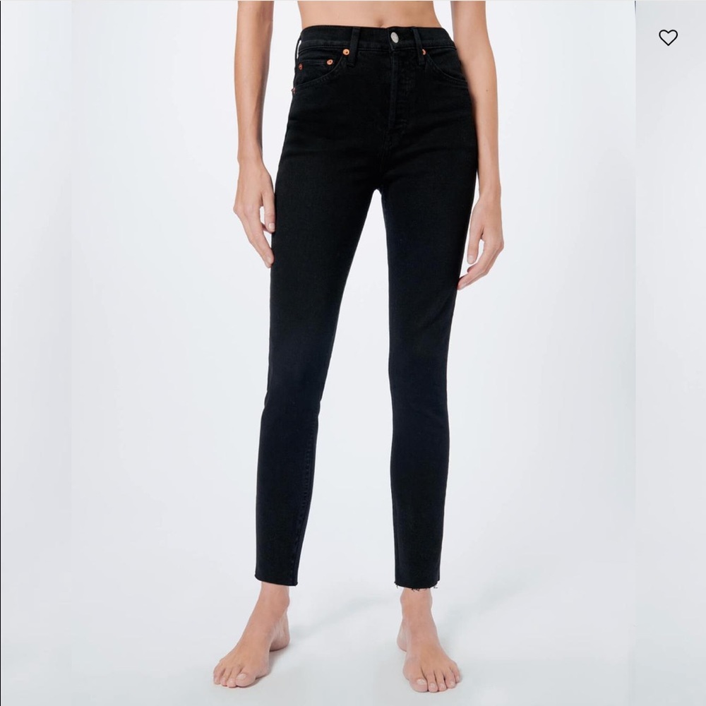 Re/Done Comfort Stretch Hi Rise Ankle Crop 24 NWOT
